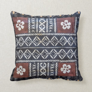 Fiji Tapa Cloth Print Pillow