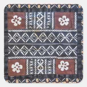 Fiji Tapa Cloth Print Stickers