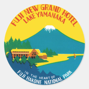 Fiji Travel Poster Classic Round Sticker