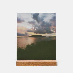 Fiji Tropical Island Flexible Photo Magnet Acrylic Sign