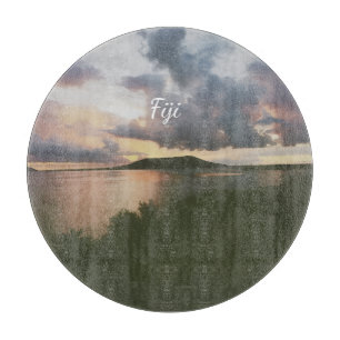 Fiji Tropical Island Flexible Photo Magnet Cutting Board