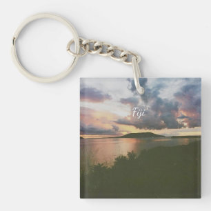 Fiji Tropical Island Flexible Photo Magnet Key Ring