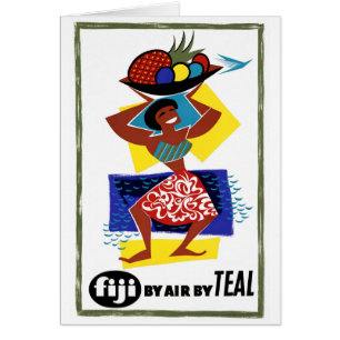 Fiji Vintage Poster Restored