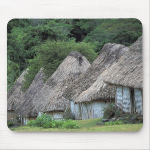 Fiji, Viti, Traditional hut houses. Mouse Mat