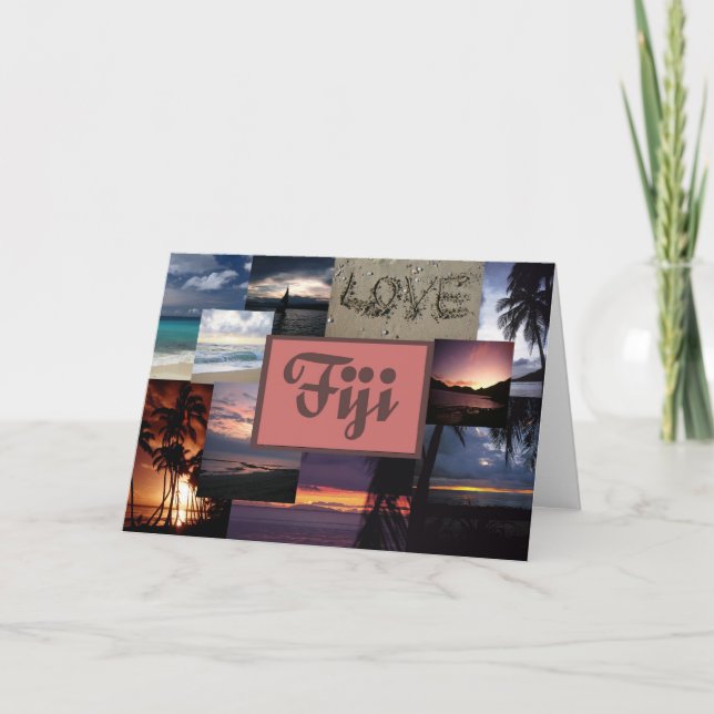 Fiji wedding invitation (Front)