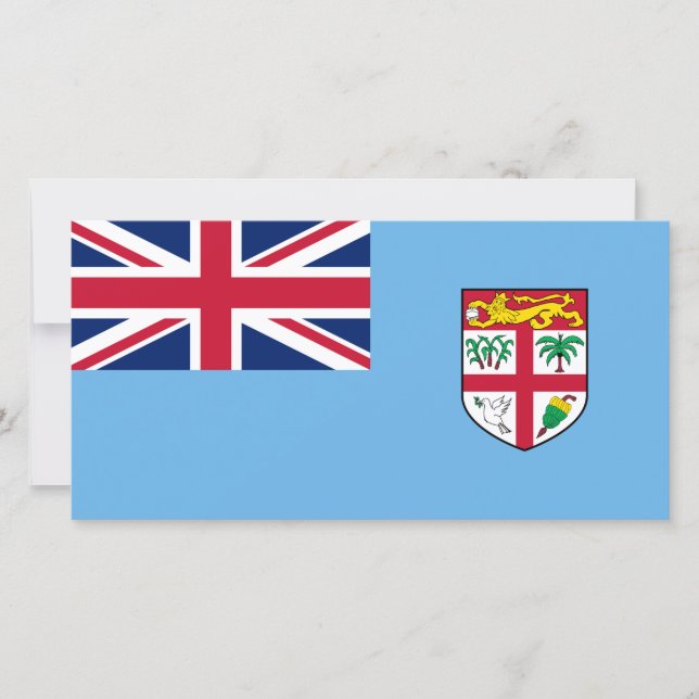 Fijian Flag (Fiji) Card (Front)
