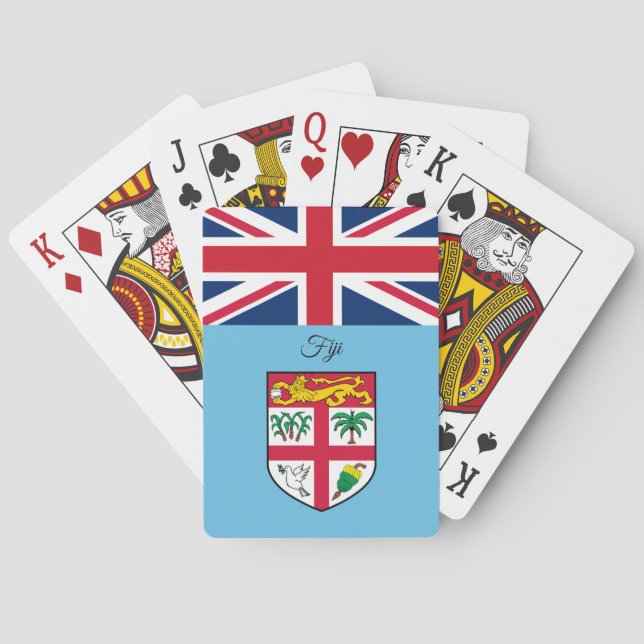 Fijian Flag Games, Fiji Playing Cards (Back)