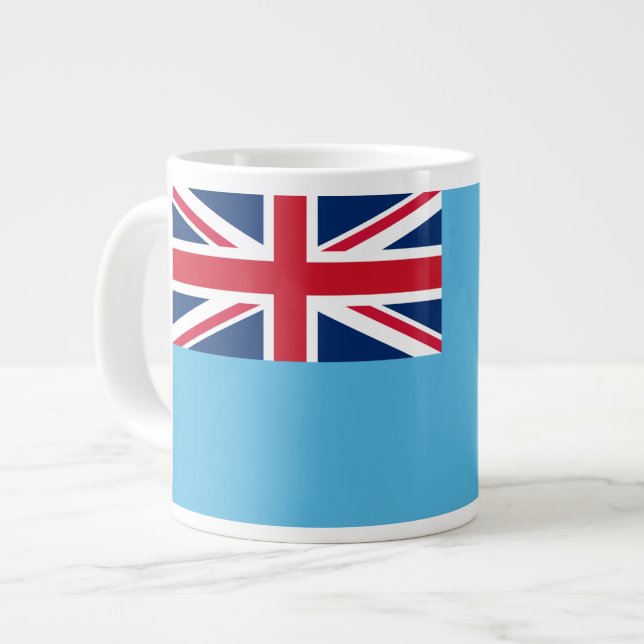 Fijian Flag Large Coffee Mug (Front Left)