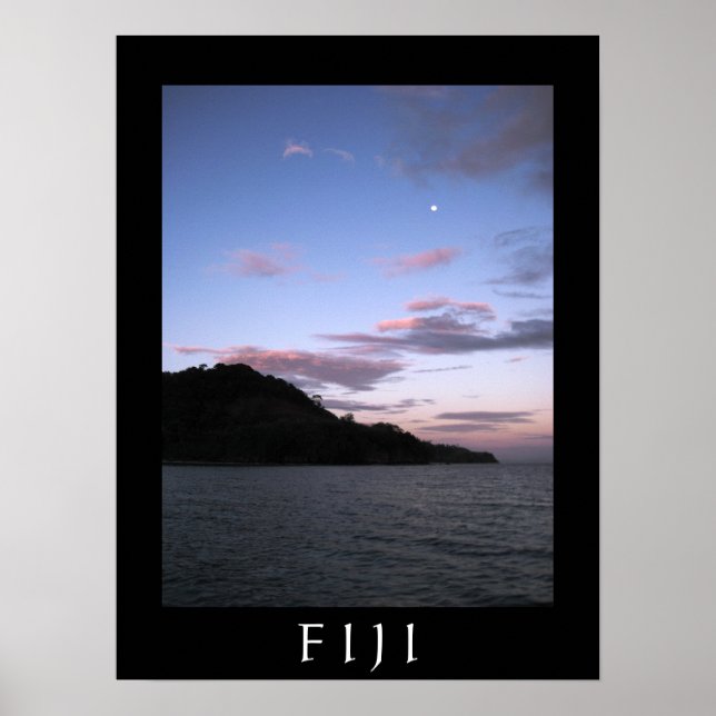 Fijian Sunset Poster (Front)