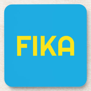 FIKA Bold Yellow and Blue Coaster