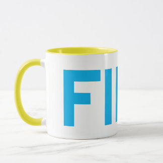 FIKA Bold Yellow and Blue Mug