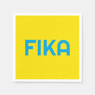 FIKA Bold Yellow and Blue Napkin