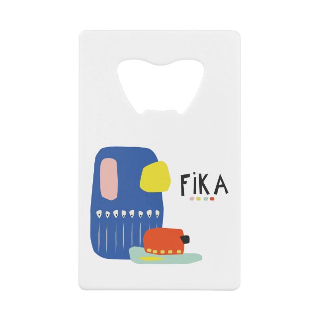 Fika Déco Credit Card Bottle Opener (Front)