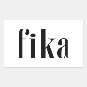 Fika Rectangular Sticker
