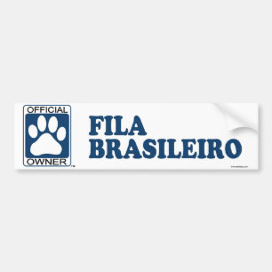 Fila Brasileiro Blue Bumper Sticker