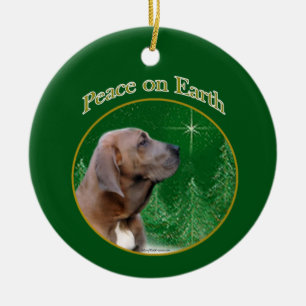 Fila Brasileiro Peace Keychain Ceramic Tree Decoration