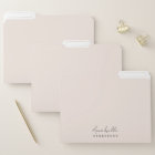 File Folders | Blush Pink Monogram Filing Set