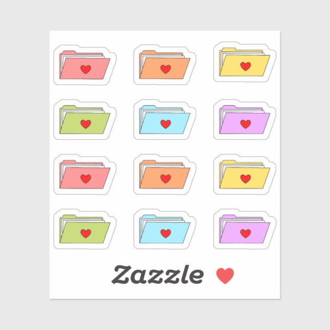 File Folders Office Work Organising Files Planner (Sheet)