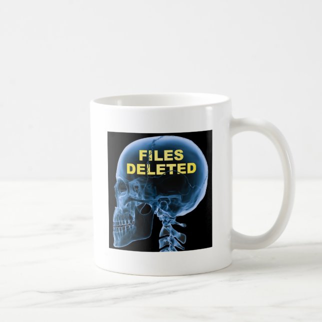 Files Deleted Skull Funny Mug (Right)