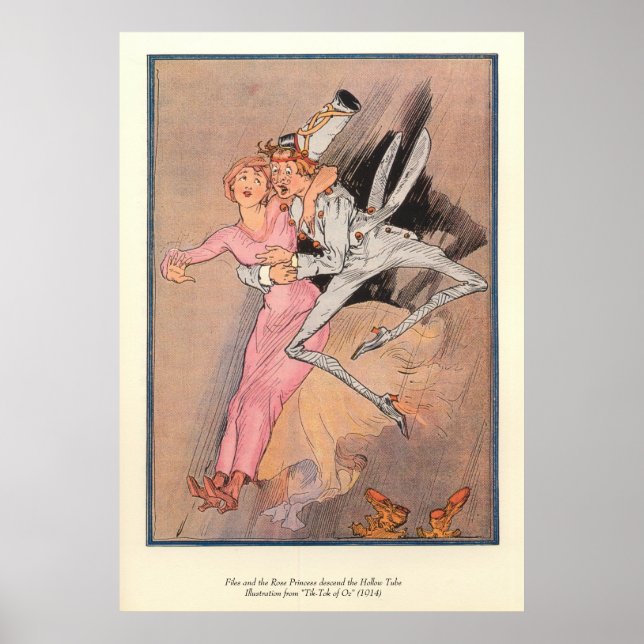 Files & the Rose Princess descend the Hollow Tube Poster (Front)