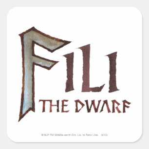 Fili Name Square Sticker