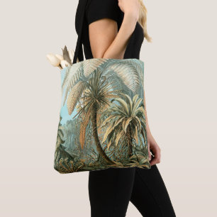 Filicinae by Ernst Haeckel, Vintage Fern Plants Tote Bag