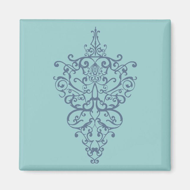 filigree  blue magnet (Front)
