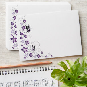 Filigree butterfly envelope
