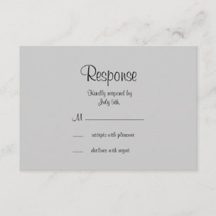 Filigree Butterfly RSVP in Black Card