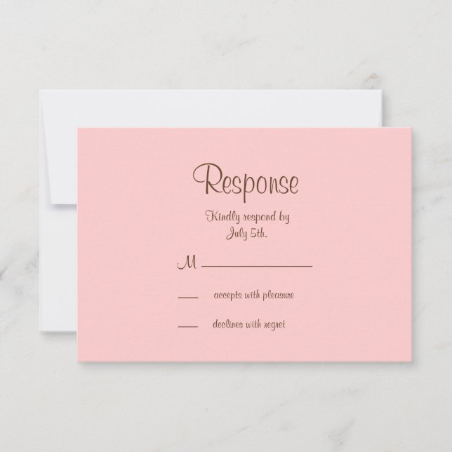 Filigree Butterfly RSVP in Brown (Front)