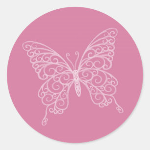 Filigree Butterfly Sticker
