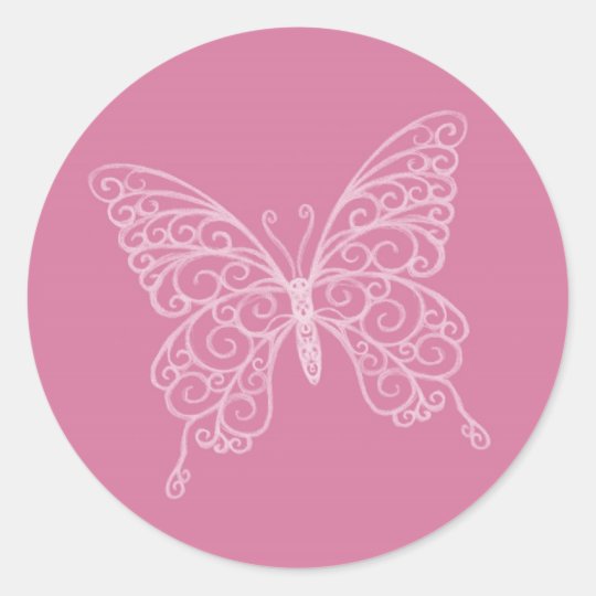 Filigree Butterfly Sticker