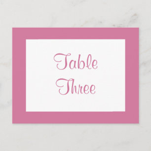 Filigree Butterfly Table Number (pink) Postcard