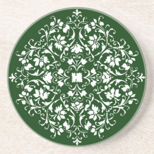 Filigree damask coaster