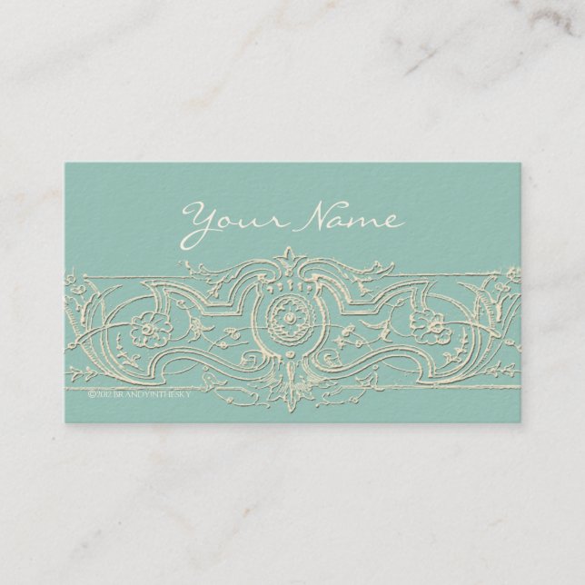 Filigree Elegant Business Cards (Front)