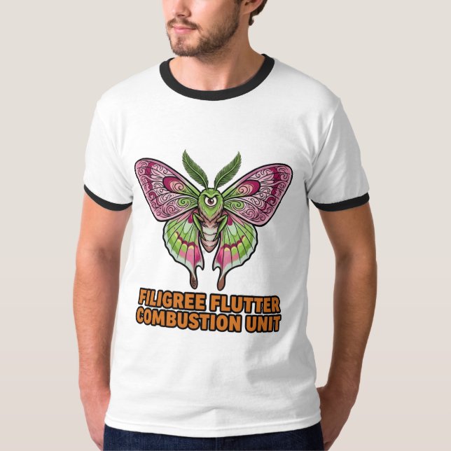Filigree Flutter Combustion Unit T-Shirt (Front)