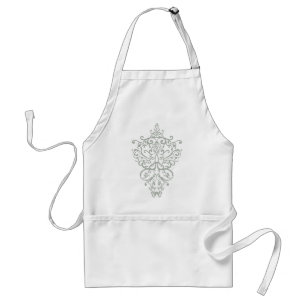 filigree green standard apron