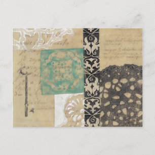 Filigree & Key II Postcard