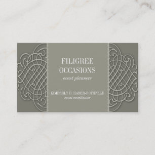 Filigree Misty Elegance Business Card