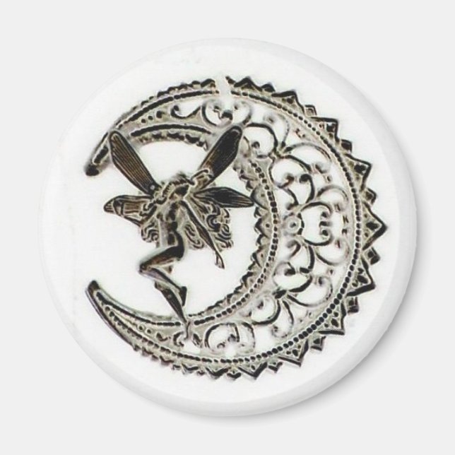 Filigree Moon Fairy Magnet (Front)
