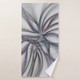 Filigree Motions Modern Abstract Swinging Fractal Bath Towel