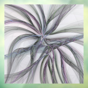 Filigree Motions Modern Abstract Swinging Fractal Window Cling