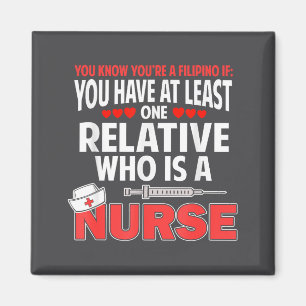 Filino Nurse Funny Saying Philipnes Noy Men Women  Magnet