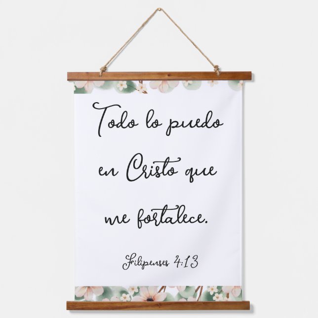 FILIPENSES 4:13 HANGING TAPESTRY (Front)