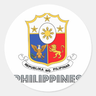 Filipina Emblem Classic Round Sticker