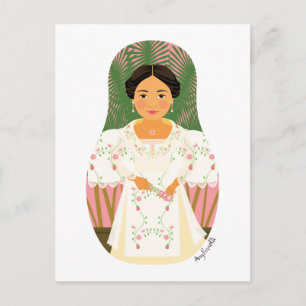 Filipina Matryoshka Postcard