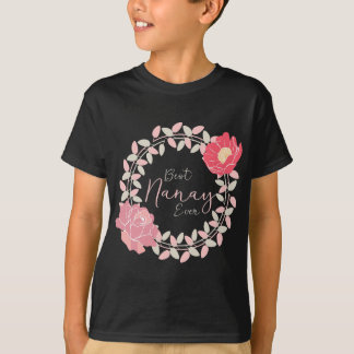 Filipina Mother Gift Nanay Tropical Flower T-Shirt
