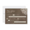 Filipiniana Lace on Burlap Wedding RSVP Card