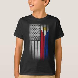 Filipino American Flag Filipino Flag T-Shirt