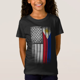 Filipino American Flag Filipino Flag T-Shirt